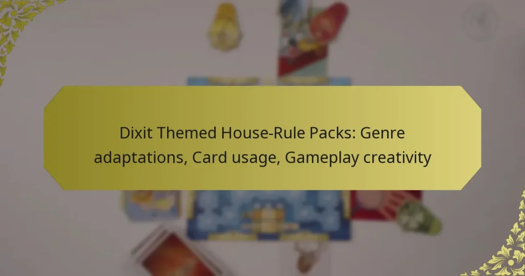 Dixit Themed House-Rule Packs: Genre adaptations, Card usage, Gameplay creativity